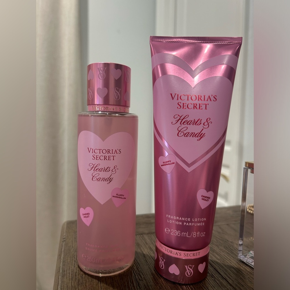 Victoria's Secret Hearts & Candy Fragrance Set - Pink